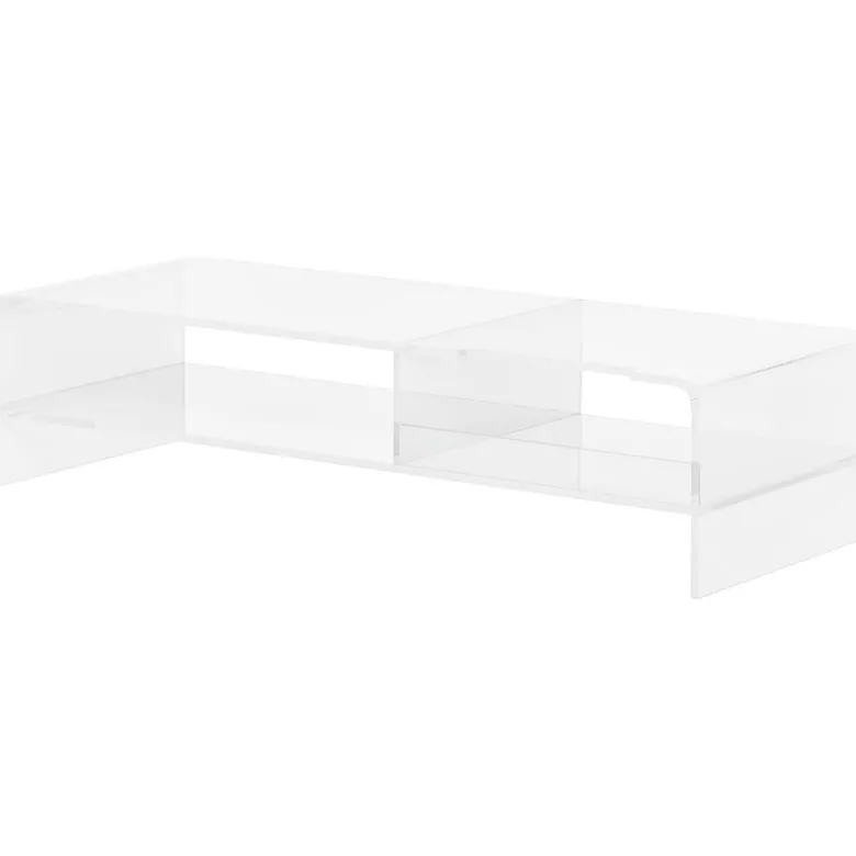 HOMCOM Monitorständer transparent
