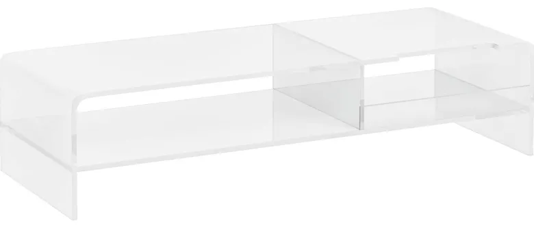 HOMCOM Monitorständer transparent