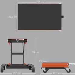 HOMCOM Motorradheber B/H/L: ca. 39,5x13,5x49,5 cm