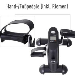 HOMCOM Pedaltrainer schwarz Metall B/H/T: ca. 39x31x40 cm