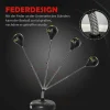 HOMCOM Punchingball Set schwarz Kunstleder B/H/L: ca. 45x151x45 cm