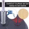 HOMCOM Punchingballset schwarz Metall H/D: ca. 146,5x43 cm