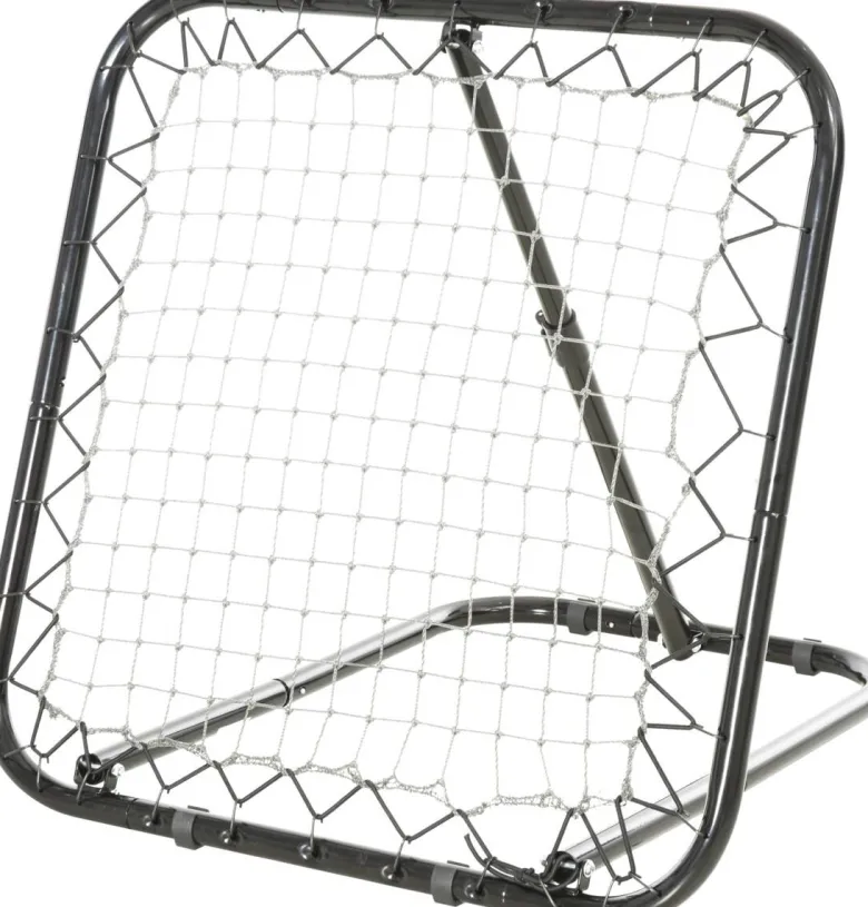HOMCOM Rebounder schwarz B/H/T: ca. 84x84x11 cm