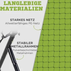 HOMCOM Rebounder schwarz Polyethylen B/H/L: ca. 90x174x123 cm