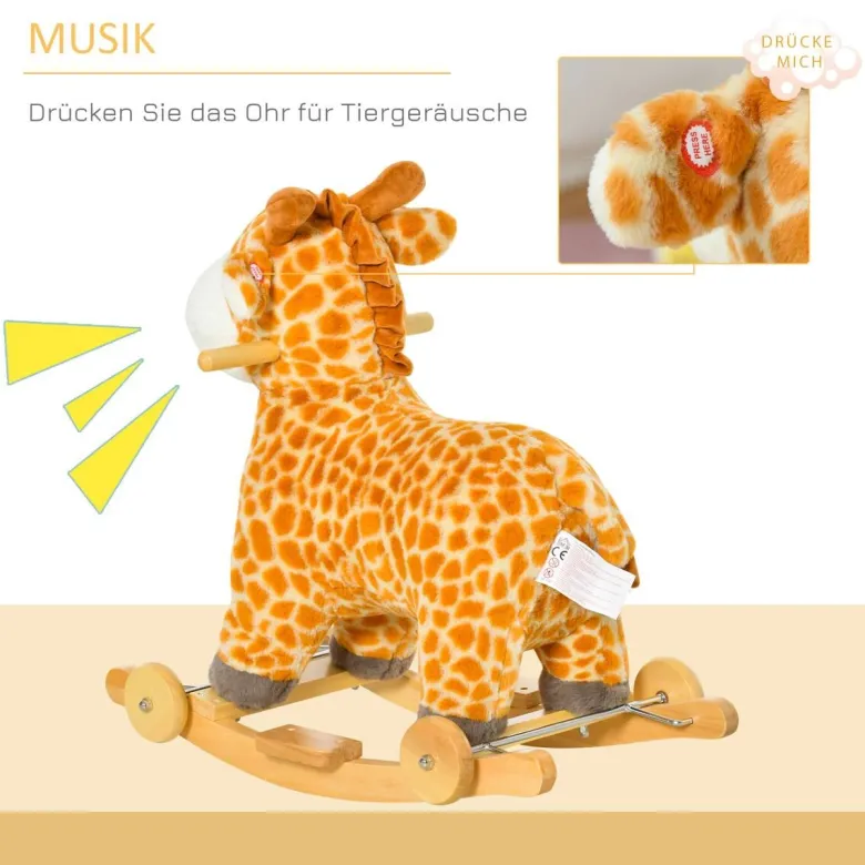 HOMCOM Schaukeltier B/H/L: ca. 38x63x63 cm