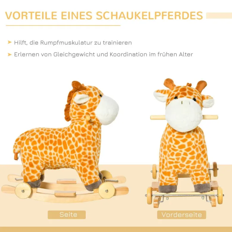 HOMCOM Schaukeltier B/H/L: ca. 38x63x63 cm