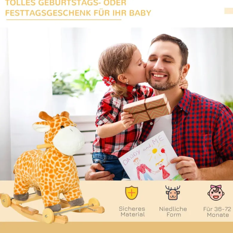 HOMCOM Schaukeltier B/H/L: ca. 38x63x63 cm