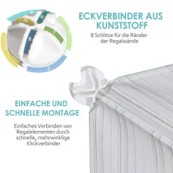 HOMCOM Schuhregal weiß Metall B/H/L: ca. 37x75x73 cm