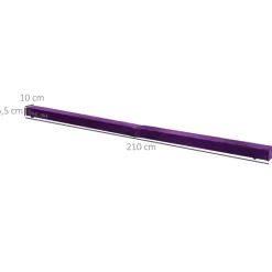 HOMCOM Schwebebalken violett Kiefer B/H/L: ca. 10x6,5x210 cm