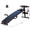 HOMCOM Sit-Up-Bank schwarz Stahl