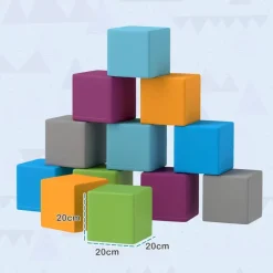 HOMCOM Softbausteine B/H/L: ca. 20x20x20 cm
