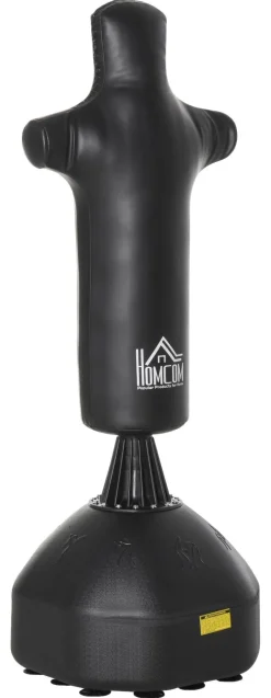 HOMCOM Standboxsack schwarz Kunststoff B/H/L: ca. 63x180x63 cm