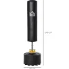 HOMCOM Standboxsack schwarz Stahl B/H: ca. 50x170 cm