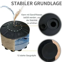 HOMCOM Standboxsack schwarz Stahl B/H: ca. 50x170 cm