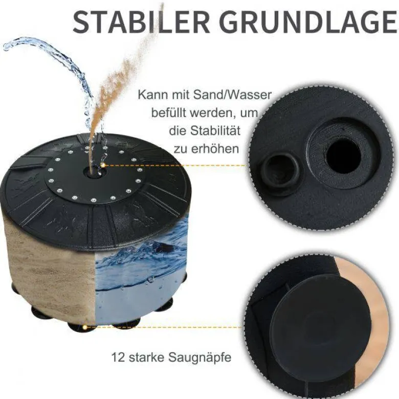 HOMCOM Standboxsack schwarz Stahl B/H: ca. 50x170 cm