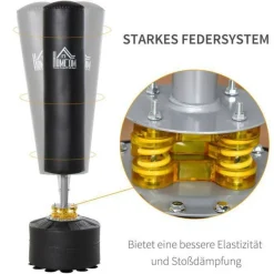 HOMCOM Standboxsack schwarz Stahl B/H: ca. 50x170 cm