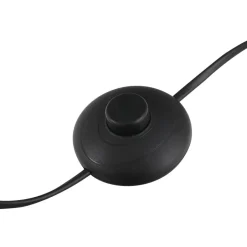 HOMCOM Stehlampe inkl. 2 Tischleuchten B31-179 schwarz weiß Metall Polyester-Mischgewebe Stoff B/H/L: ca. 38x158x38 cm E27 3 Brennstellen