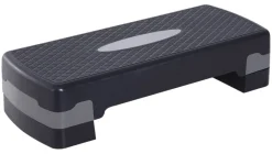 HOMCOM Steppbrett grauschwarz Kunststoff B/H/L: ca. 68x15x29 cm