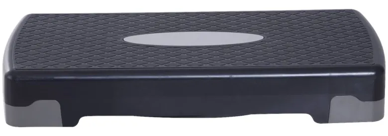 HOMCOM Steppbrett grauschwarz Kunststoff B/H/L: ca. 68x15x29 cm