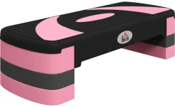 HOMCOM Steppbrett rosa Kunststoff B/H/L: ca. 31x20x80 cm