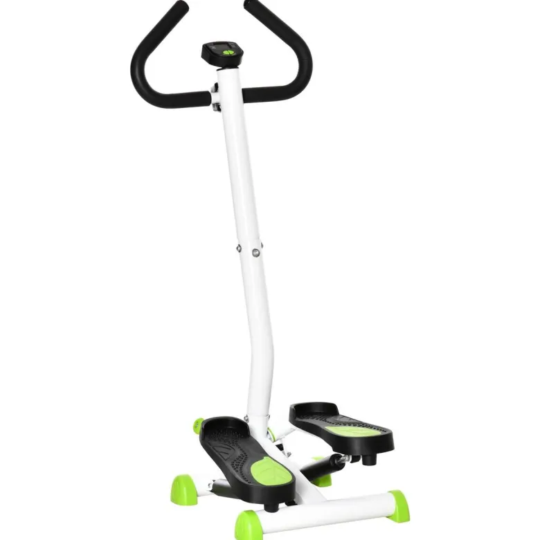 HOMCOM Steppmaschine grün Stahl B/H/L: ca. 44x108x55 cm