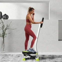 HOMCOM Steppmaschine grün Stahl B/H/L: ca. 44x108x55 cm