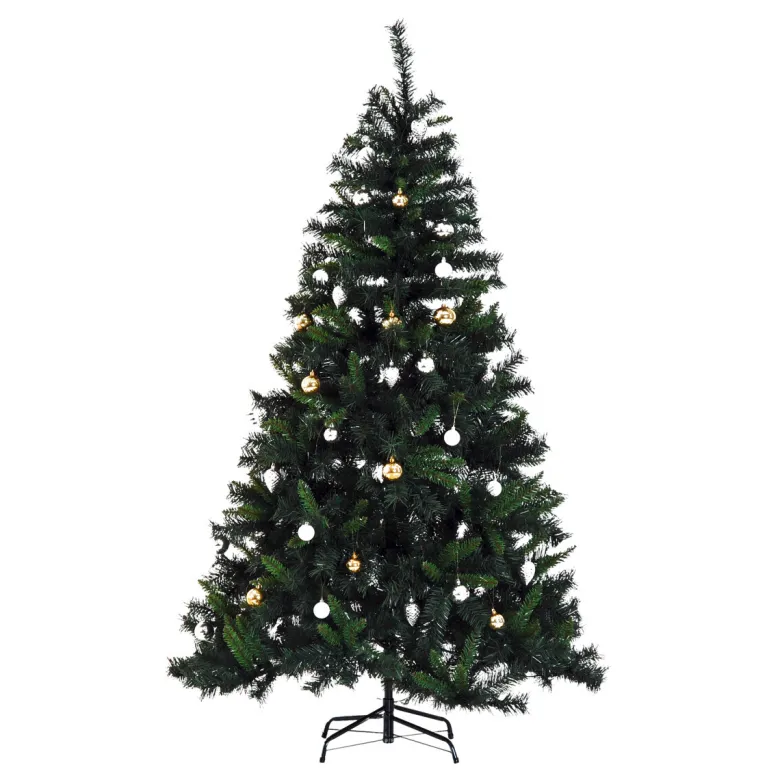 HOMCOM Tannenbaum grün Metall H/D: ca. 180x112 cm