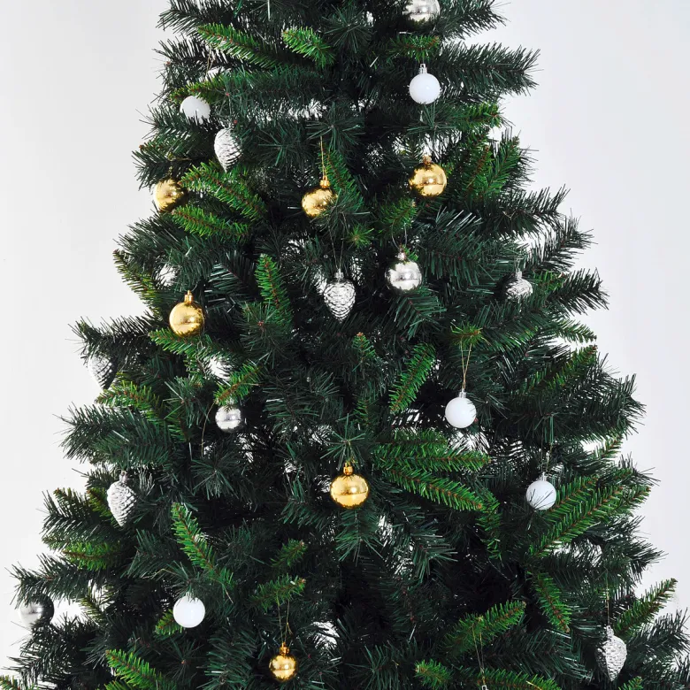 HOMCOM Tannenbaum grün Metall H/D: ca. 180x112 cm