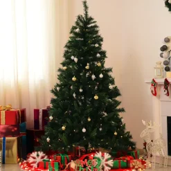 HOMCOM Tannenbaum grün Metall H/D: ca. 180x112 cm