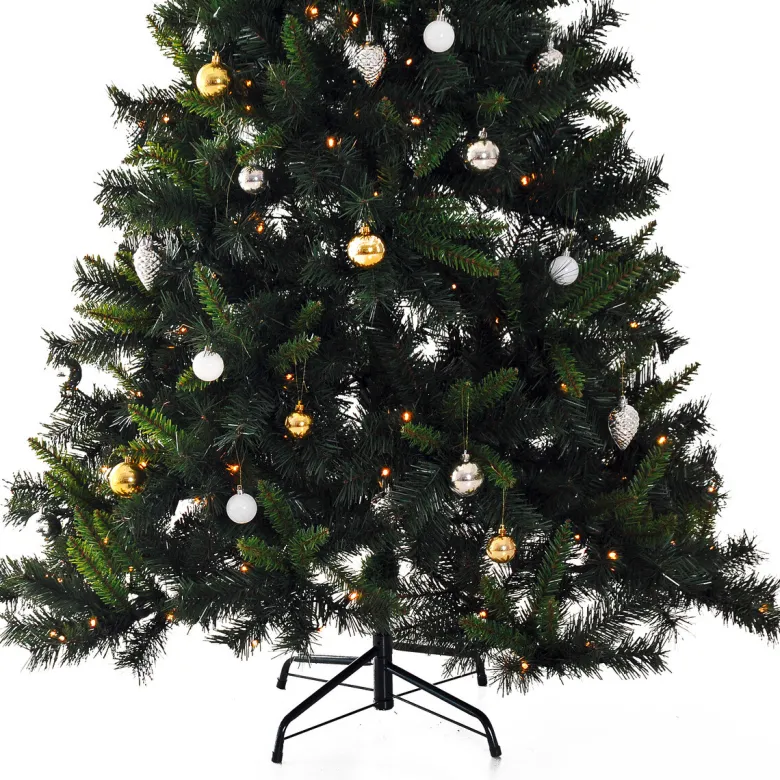 HOMCOM Tannenbaum grün Metall H/D: ca. 180x112 cm