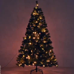 HOMCOM Tannenbaum grün Metall H/D: ca. 180x112 cm