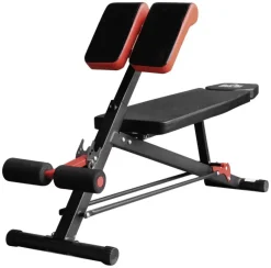 HOMCOM Trainingsbank schwarz Edelstahl B/H/T: ca. 64x85x146 cm
