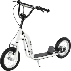 HOMCOM Tretroller weiß B/H/L: ca. 58x85x120 cm