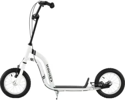 HOMCOM Tretroller weiß B/H/L: ca. 58x85x120 cm