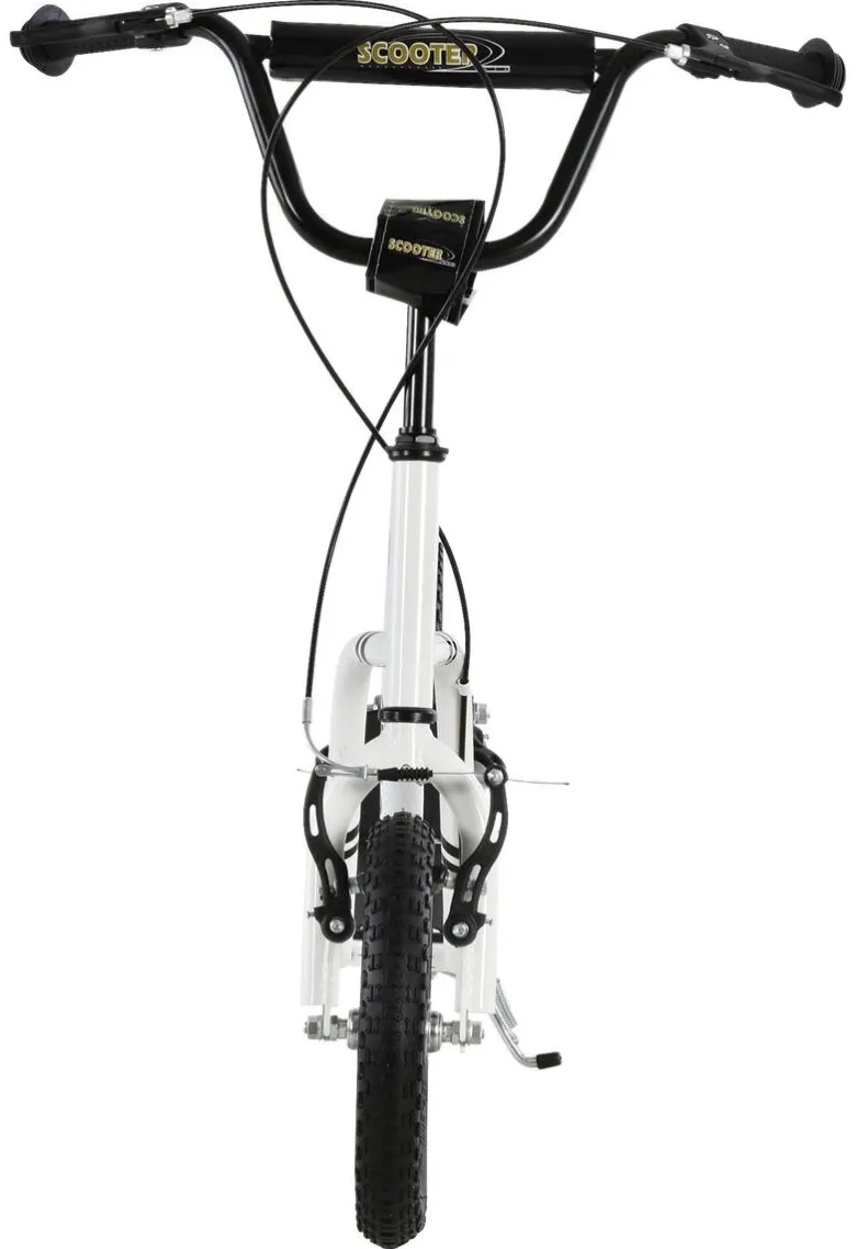 HOMCOM Tretroller weiß B/H/L: ca. 58x85x120 cm