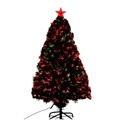 HOMCOM Weihnachtsbaum grün Metall H/D: ca. 150x60 cm