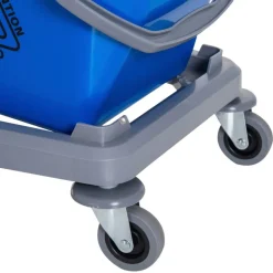 HOMCOM Wischwagen blau Metall B/H/T: ca. 45x92x45 cm