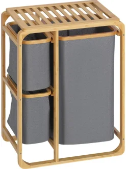 HOMCOM Wäschekorb natur B/H/L: ca. 32x50x69,7 cm