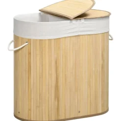 HOMCOM Wäschekorb natur Polypropylen B/H/L: ca. 37x62,5x60,5 cm