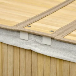 HOMCOM Wäschekorb natur Polypropylen B/H/L: ca. 37x62,5x60,5 cm