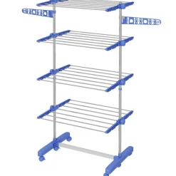 HOMCOM Wäscheständer blau Polypropylen B/H/L: ca. 55x142x172 cm