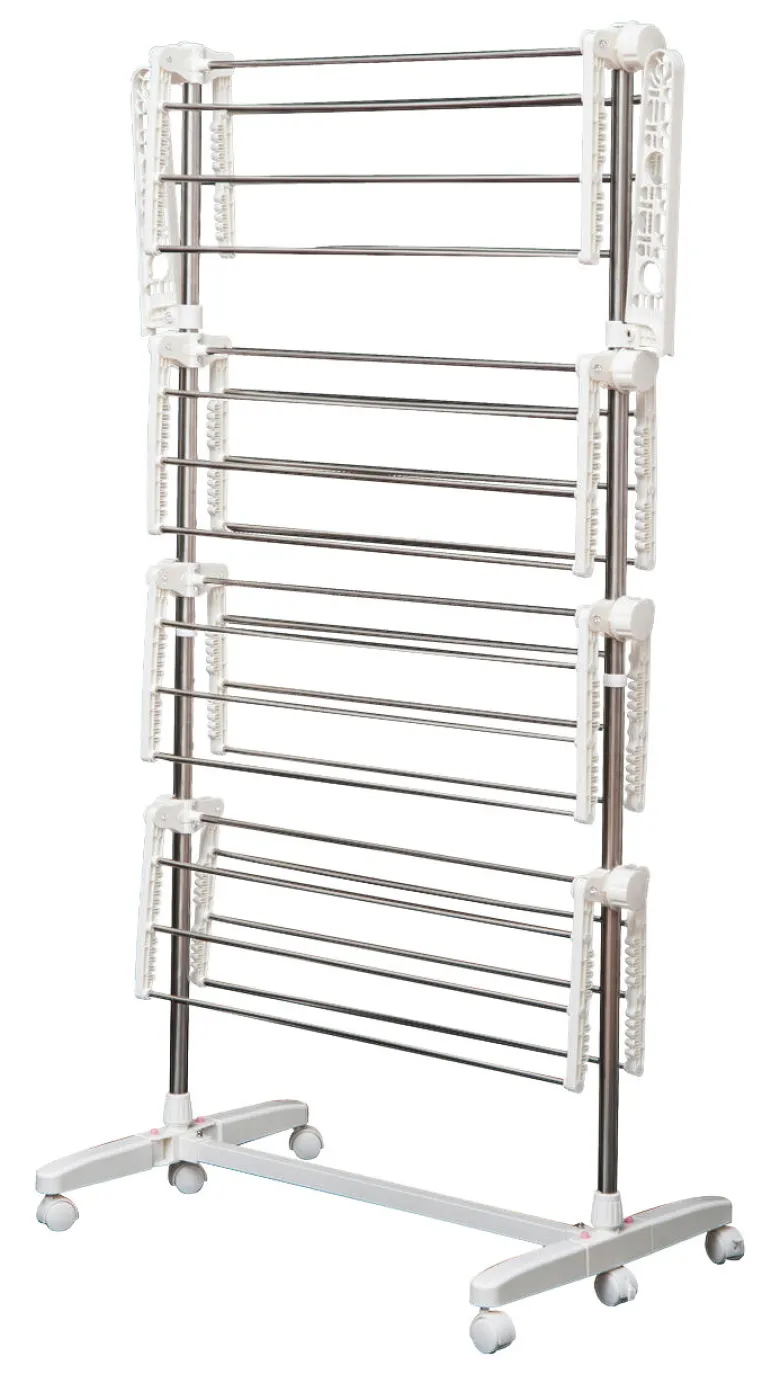 HOMCOM Wäscheständer silber