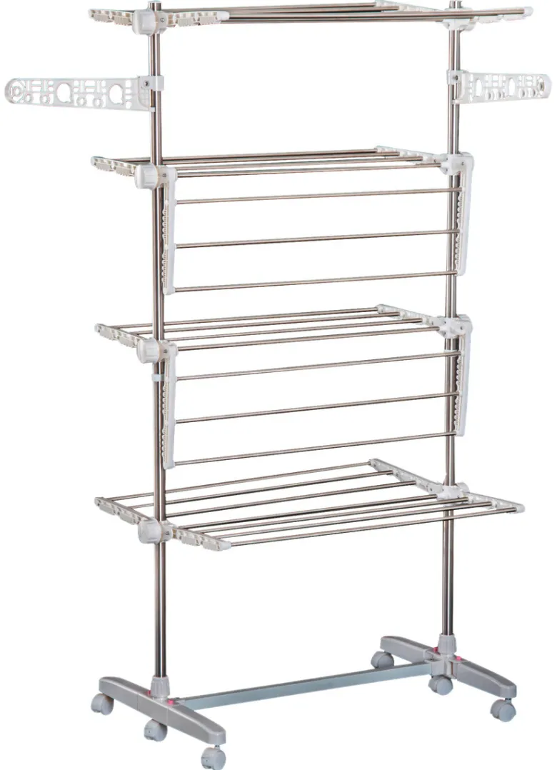 HOMCOM Wäscheständer silber