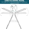 HOMCOM Wäscheständer silber Edelstahl