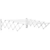 HOMCOM Wäscheständer weiß Eisen B/H/L: ca. 60x63,5x20 cm