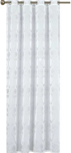 home Topline Ösenvorhang Luna silber B/L: ca. 135x245 cm