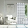 home Topline Ösenvorhang Mina anthrazit B/L: ca. 135x245 cm