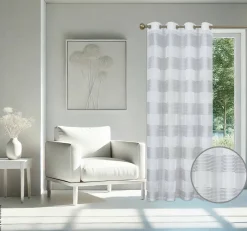 home Topline Ösenvorhang Mina anthrazit B/L: ca. 135x245 cm