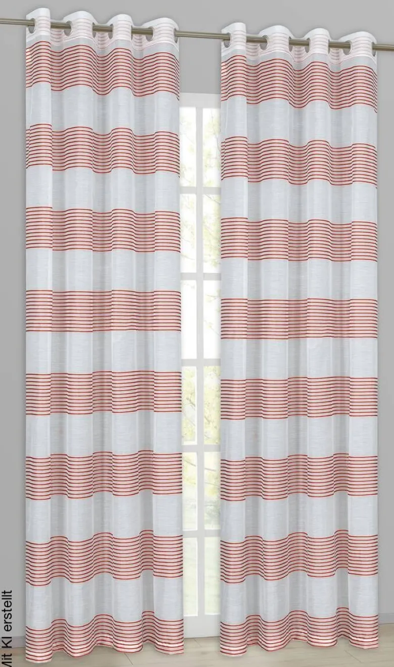 home Topline Ösenvorhang Mina rost B/L: ca. 135x245 cm