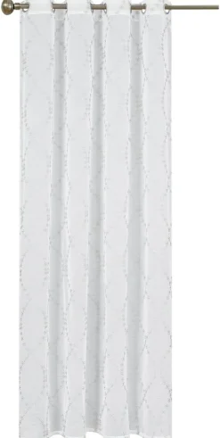 home Topline Ösenvorhang Nora silber B/L: ca. 135x245 cm